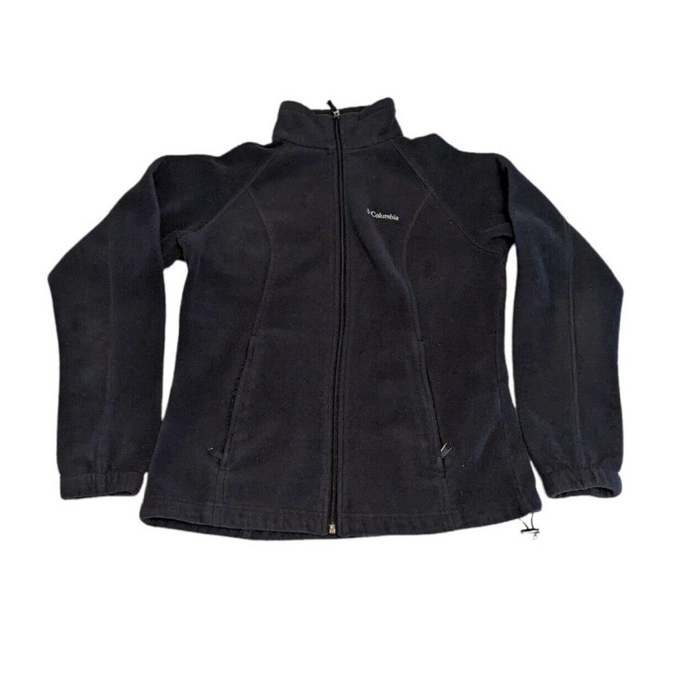 Columbia Women's Benton Springs Full Zip Fleece Jacket M - Black - Preowned